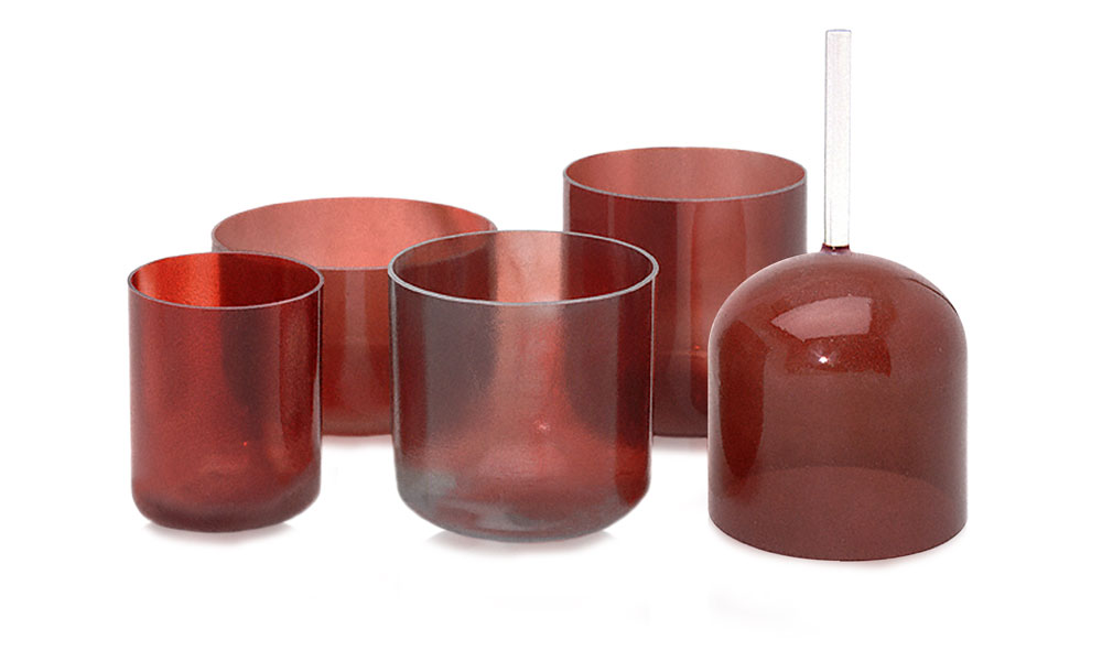 Ruby Clear Alchemy Crystal Singing Bowl