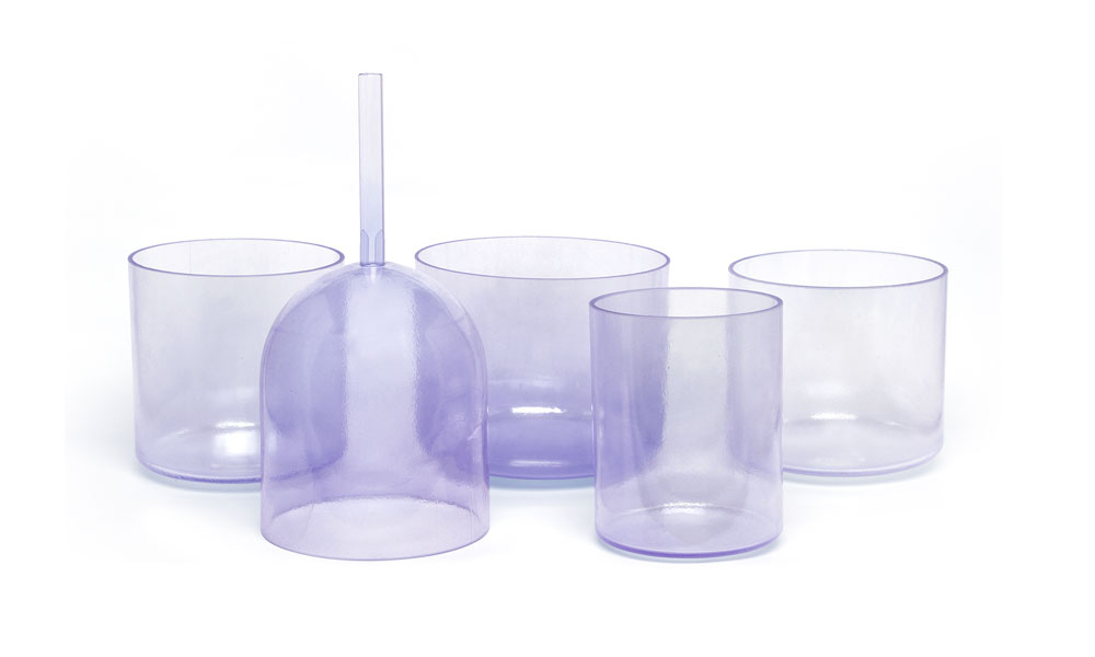 Violet Indium Flame Alchemy Crystal Singing Bowl